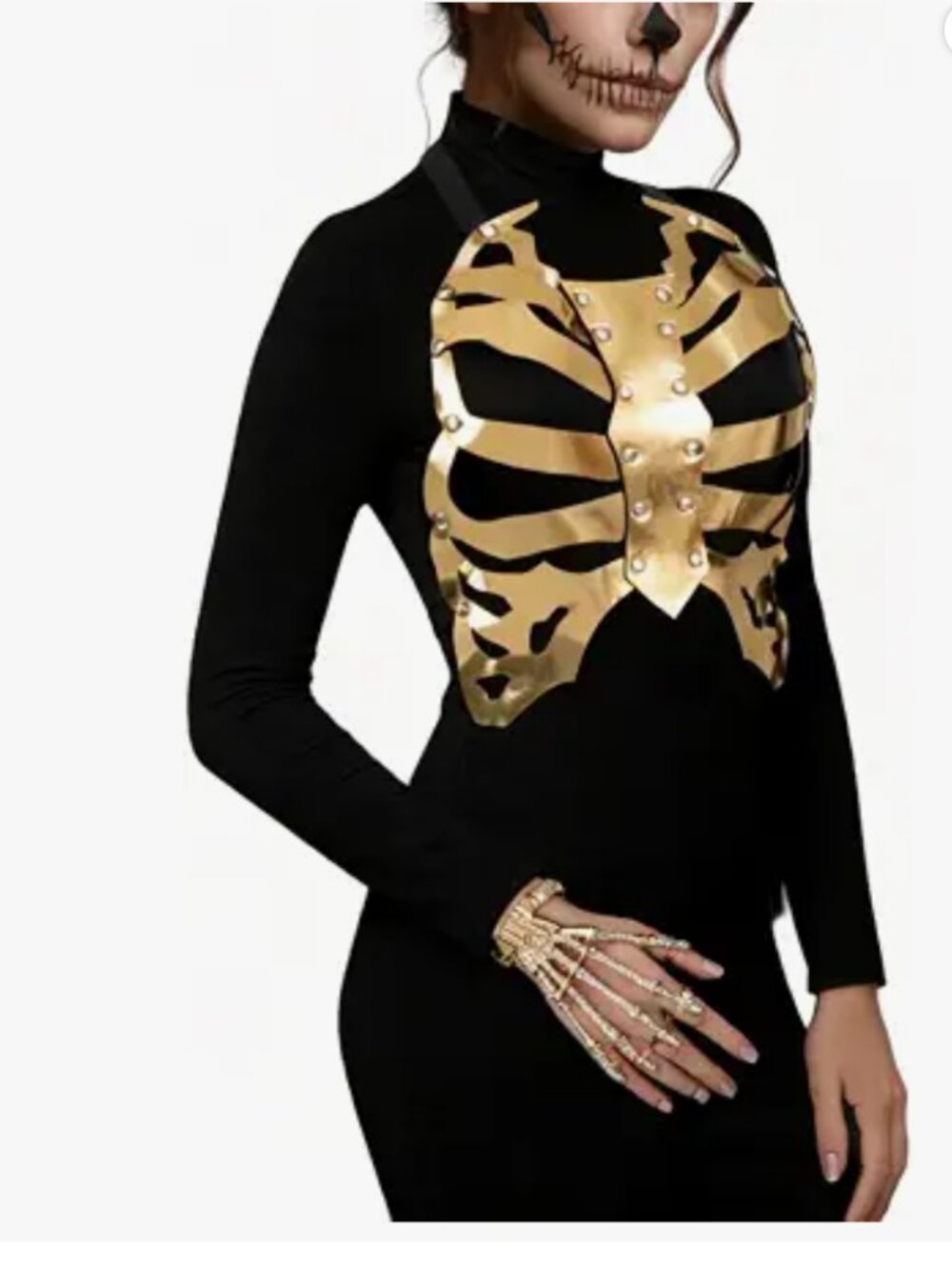 Halloween Skeleton Gold Harness
